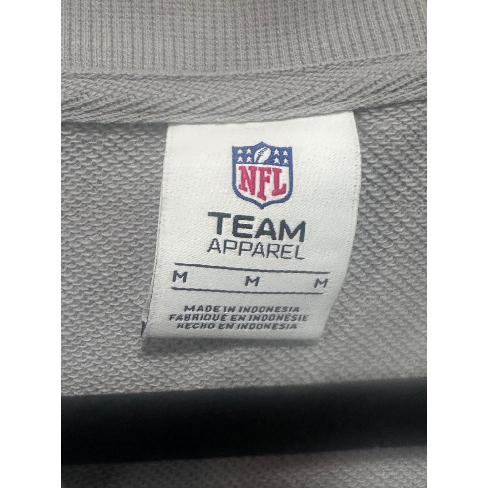 NFL Team Apparel San Francisco 49ers Gray Notched Sweatshirt Womens Medium - Picture 2 of 7